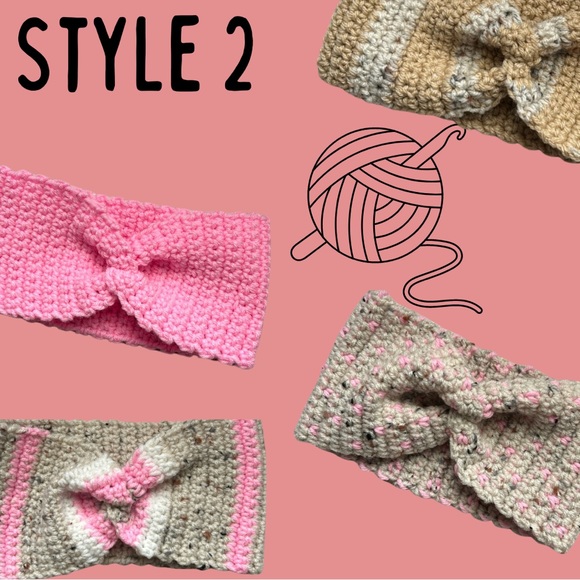 Pick Color & Style Crochet Head Bands - Picture 4 of 5